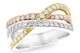 A120-74561: LDS WED RG .74 TW (PRONG SET)