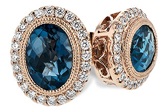 A217-10016: EARR 1.76 LONDON BLUE TOPAZ 2.01 TGW