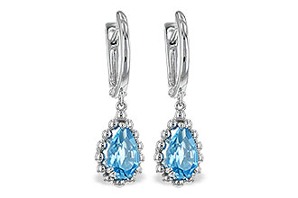 A217-12807: EARRING BLUE TOPAZ 1.70 TW