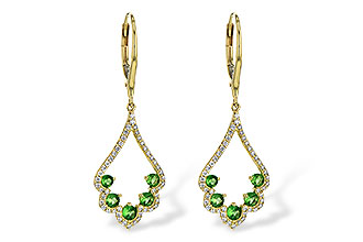 A218-00043: EARR .64 GREEN GARNET .98 TGW