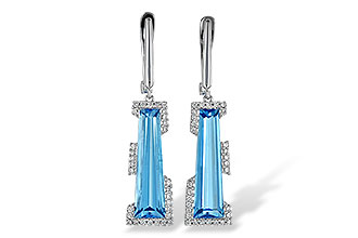 A218-00989: EARR 6.12 TW BLUE TOPAZ 6.33 TGW