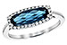 A218-04625: LDS RG 1.79 LONDON BLUE TOPAZ 1.90 TGW