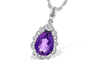 A218-07298: NECKLACE 1.53 AMETHYST 1.68 TGW (10x7 PS)
