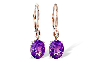 A218-08189: EARR 2.85 TW AMETHYST 2.90 TGW (9x7MM AMY)