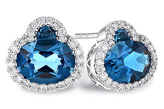 A300-79125: EARR 2.60 TW LONDON BLUE TOPAZ 2.81 TGW