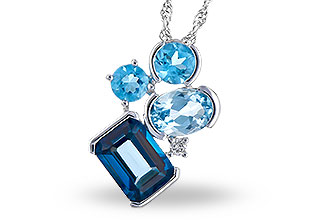 A300-79143: NECK 3.08 BLUE TOPAZ TW 3.11 TGW