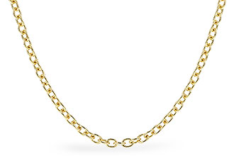 A301-70034: CABLE CHAIN (22IN, 1.3MM, 14KT, LOBSTER CLASP)