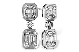 A302-54607: EARRINGS .38 BAG .45 TW