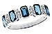 A302-57307: LDS RG 1.46 TW LONDON BLUE TOPAZ 1.58 TGW