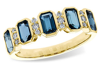 A302-57307: LDS RG 1.46 TW LONDON BLUE TOPAZ 1.58 TGW