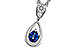 A302-57325: NECKLACE .21 SAPPHIRE .27 TGW (4x3 SAPP)