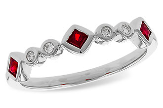 A302-58261: LDS WED RG .22 RUBY .27 TGW