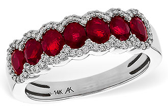 A302-61834: LDS WED RG 1.40 TW RUBY 1.57 TGW