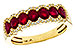 A302-61834: LDS WED RG 1.40 TW RUBY 1.57 TGW
