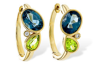A302-62789: EARRINGS 2.97 SEMI-PREC (PER,LBT) 3.00 TGW