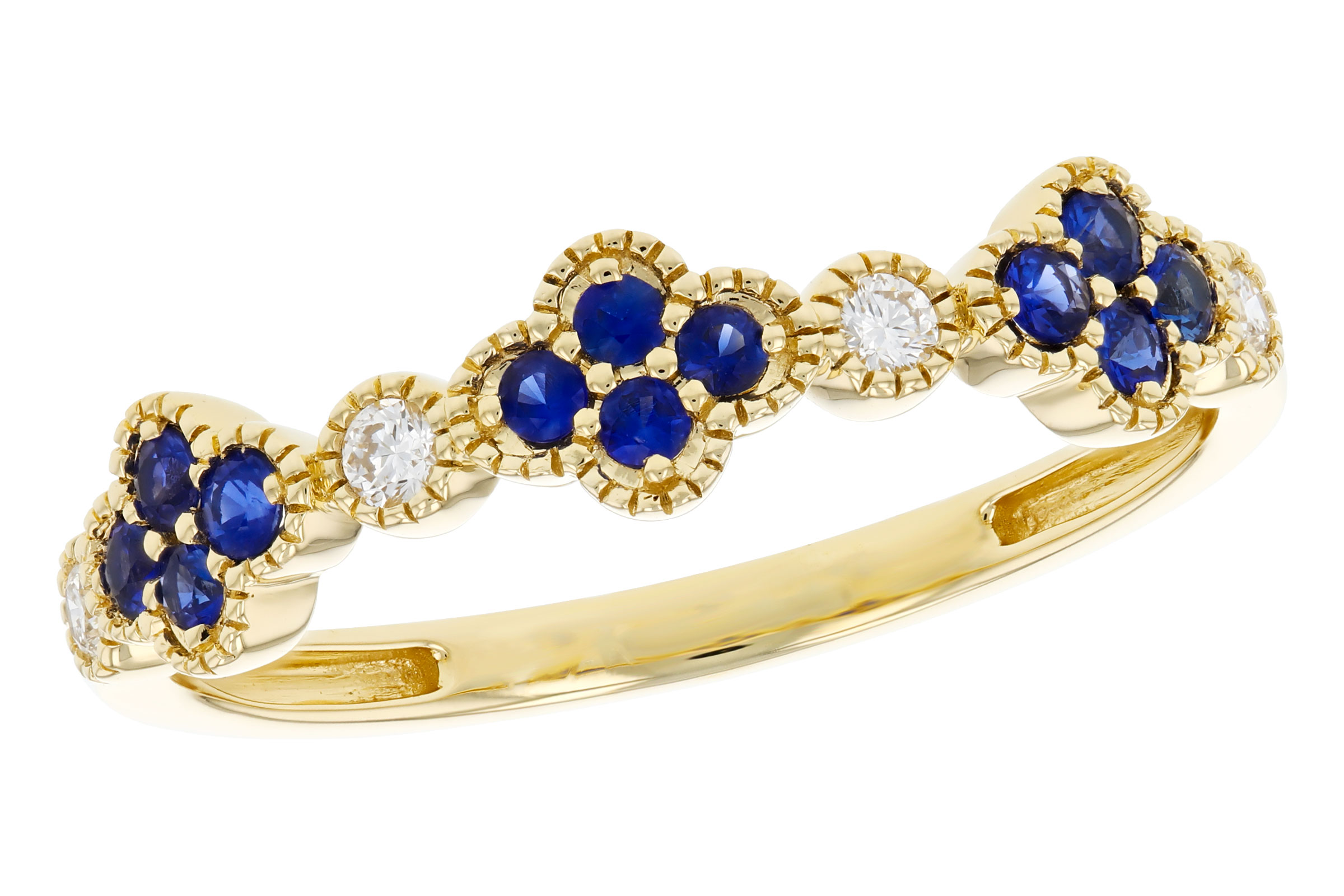 A303-48207: LDS WED RG .23 TW SAPPHIRE .31 TGW