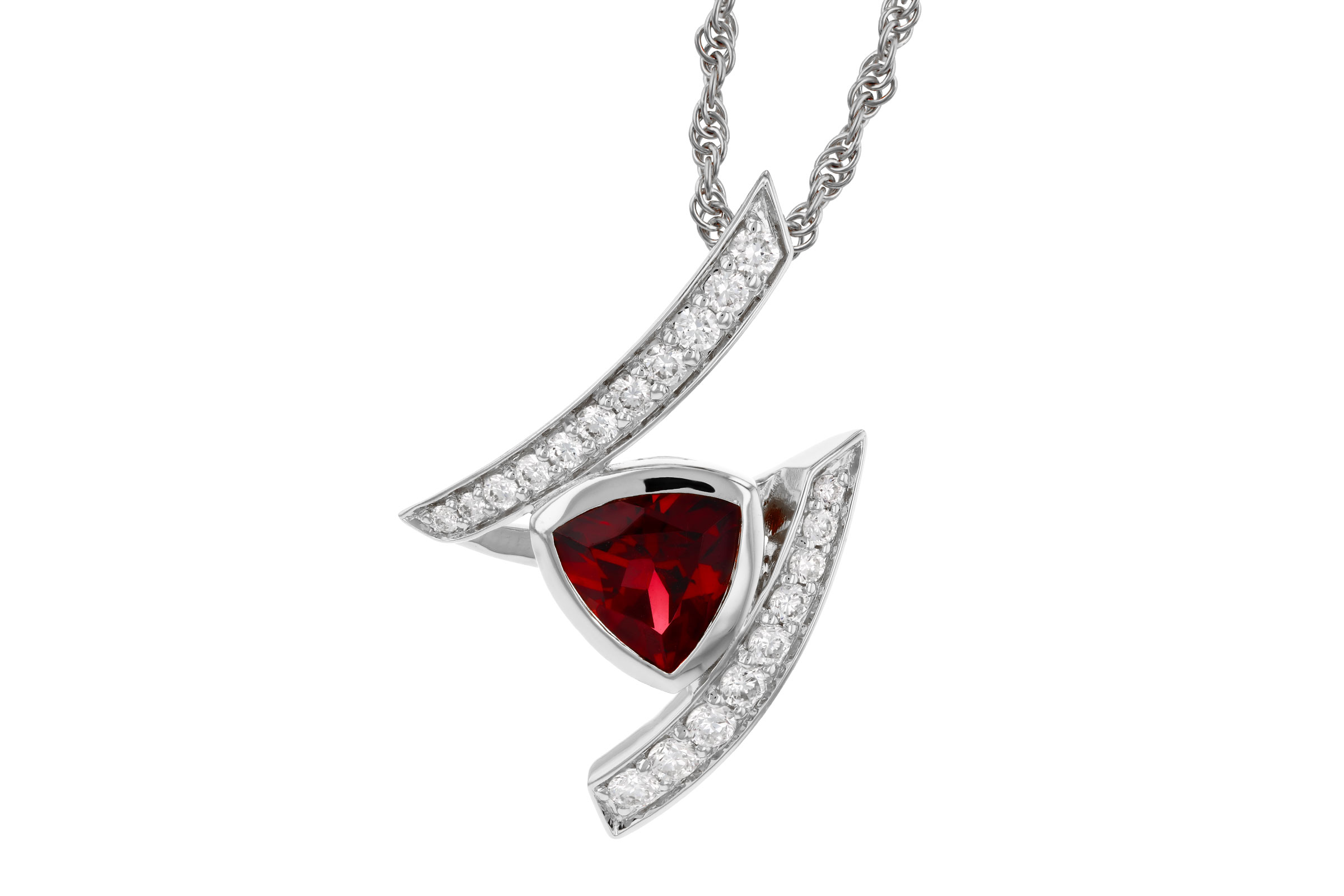 A303-48234: NECKLACE .84 GARNET 1.03 TGW (6MM GAR)