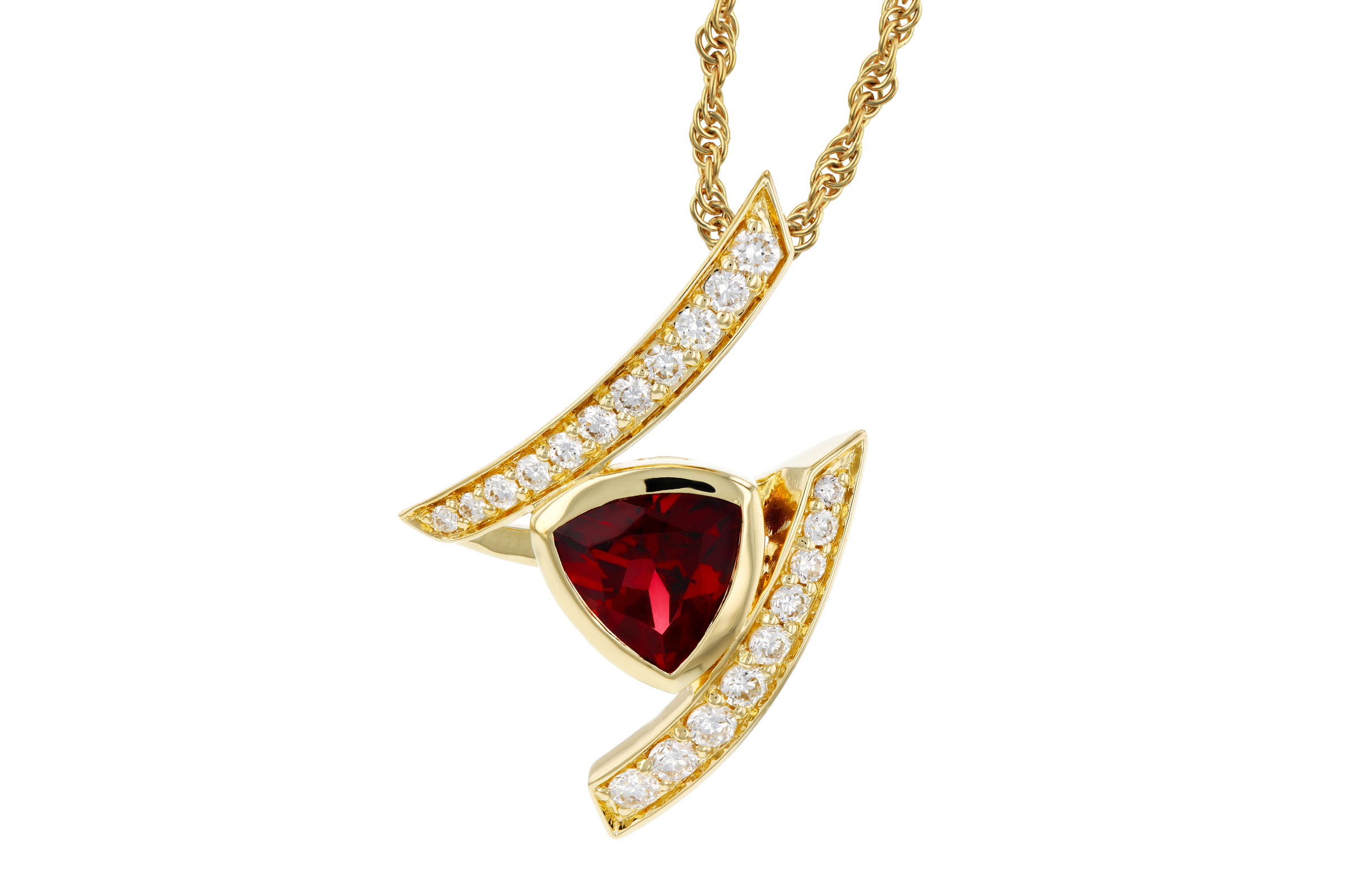 A303-48234: NECKLACE .84 GARNET 1.03 TGW (6MM GAR)
