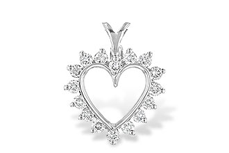 B034-39179: HEART PENDANT .45 TW