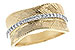 B217-09116: LDS WED RG .22 TW (Y/G & W/G)