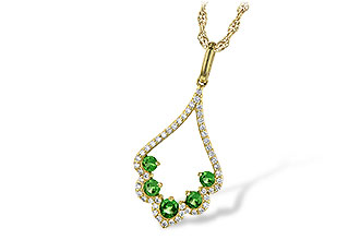 B218-00034: NECK .34 GREEN GARNET .53 TGW