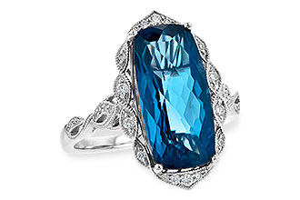 B218-00916: LDS RG 6.75 LONDON BLUE TOPAZ 6.90 TGW