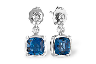 B300-72743: EARR 1.78 LONDON BLUE TOPAZ 1.82 TGW