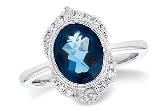 B300-80061: LDS RG 1.86 LONDON BLUE TOPAZ 2.00 TGW