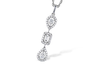 B300-80925: NECK .04 BAGUETTE .36 TW