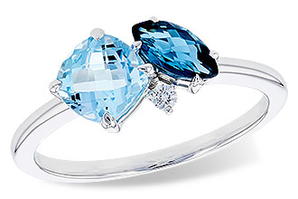 B301-65498: LDS RG 1.49 TW BLUE TOPAZ 1.52 TGW