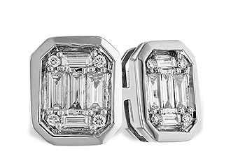 B301-70061: EARRINGS .24 BAG .28 TW
