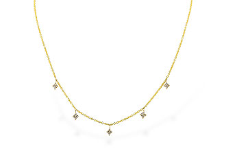 B301-70961: NECKLACE .19 TW (18")