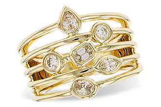 B301-70998: LDS DIA RG .50 TW FANCY CUT DIAMONDS