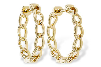 B302-55507: GOLD EARRINGS (18MM)