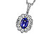 B302-55516: NECKLACE .80 TANZANITE 1.15 TGW (7x5MM OV)