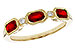 B302-56407: LDS WED RG .72 RUBY .77 TGW (4x3MM RUBY)