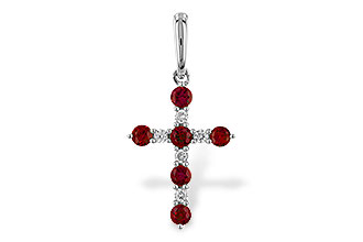 B302-56425: PENDANT .34 TW RUBY .42 TGW