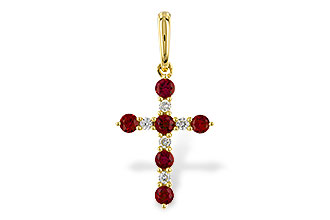 B302-56425: PENDANT .34 TW RUBY .42 TGW