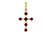 B302-56425: PENDANT .34 TW RUBY .42 TGW
