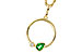 B302-56434: NECKLACE .20 EMERALD .22 TGW