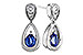 B302-57316: EARRINGS .42 SAPPHIRE .54 TGW (4x3 SAPP)