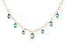 B302-57352: NECKLACE 4.10 TW BLUE TOPAZ (17")