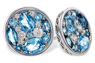 B302-58216: EARRINGS 1.02 TW BLUE TOPAZ 1.18 TGW