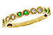 B302-60979: LDS WED RG .11 TW EMERALD .20 TGW