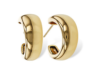 B302-61843: GOLD EARRINGS (16MM)