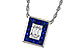 B302-61870: NECKLACE .84 SAPPHIRE TW 1.02 TGW