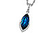 B302-61907: NECK 2.14 LONDON BLUE TOPAZ 2.20 TGW (12x6MM MQ)