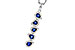 B302-62816: NECKLACE .95 TW SAPPHIRE 1.19 TGW