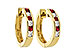 C028-93643: EARRINGS .29 RUBY .50 TGW
