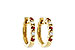 C028-93661: EARRINGS .17 RUBY .26 TGW